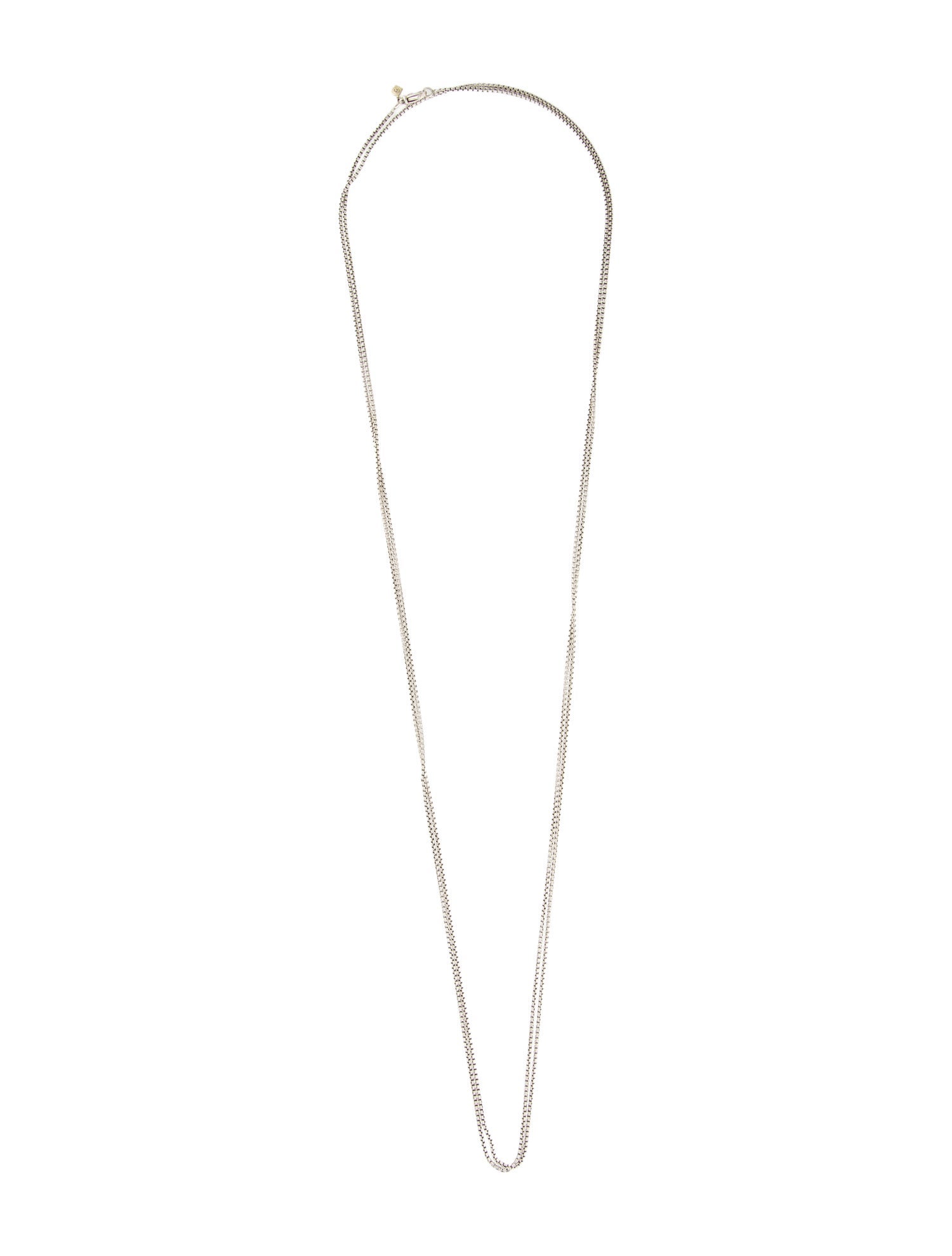 David Yurman Two-Tone Box Chain Necklace