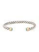 David Yurman Turquoise Cable Cuff Bracelet