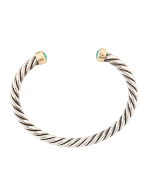 David Yurman Turquoise Cable Cuff Bracelet