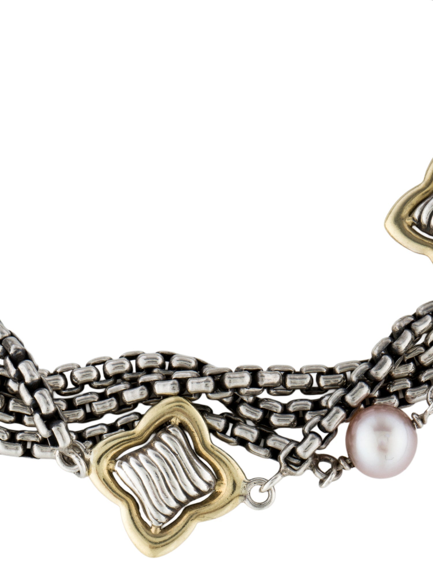 David Yurman Pearl Quatrefoil Multistrand Bracelet