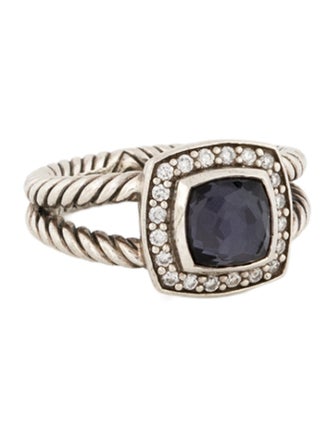 David Yurman Diamond & Amethyst Petite Albion® Ring