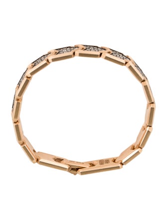 David Yurman 18K 3.77ctw Diamond Link Bracelet