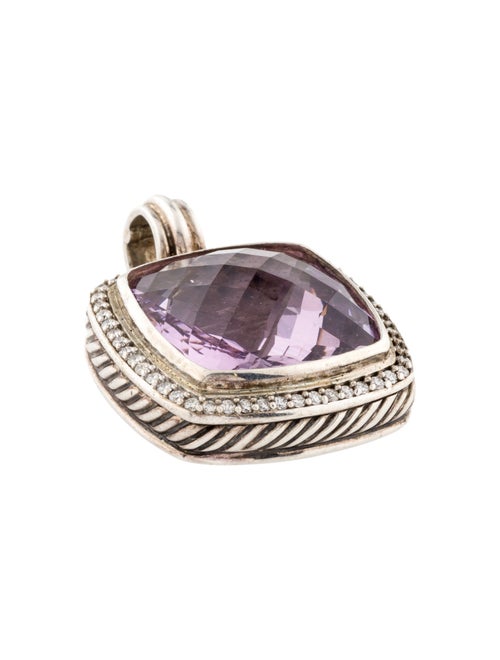 David Yurman Amethyst & Diamond Albion Pendant