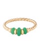 David Yurman 18K Chrysoprase Rio Rondelle Ring