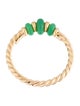 David Yurman 18K Chrysoprase Rio Rondelle Ring