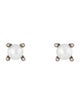 David Yurman Pearl & Diamond Stud Earrings