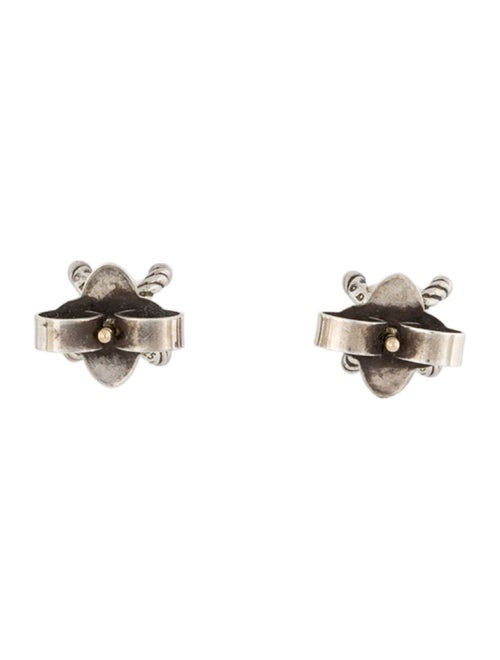 David Yurman Pearl & Diamond Stud Earrings