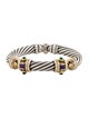 David Yurman Amethyst & Diopside Renaissance Hinged Bangle Bracelet