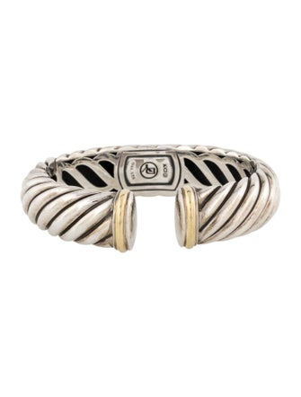 David Yurman Two-Tone Sculpted Cable Bracelet