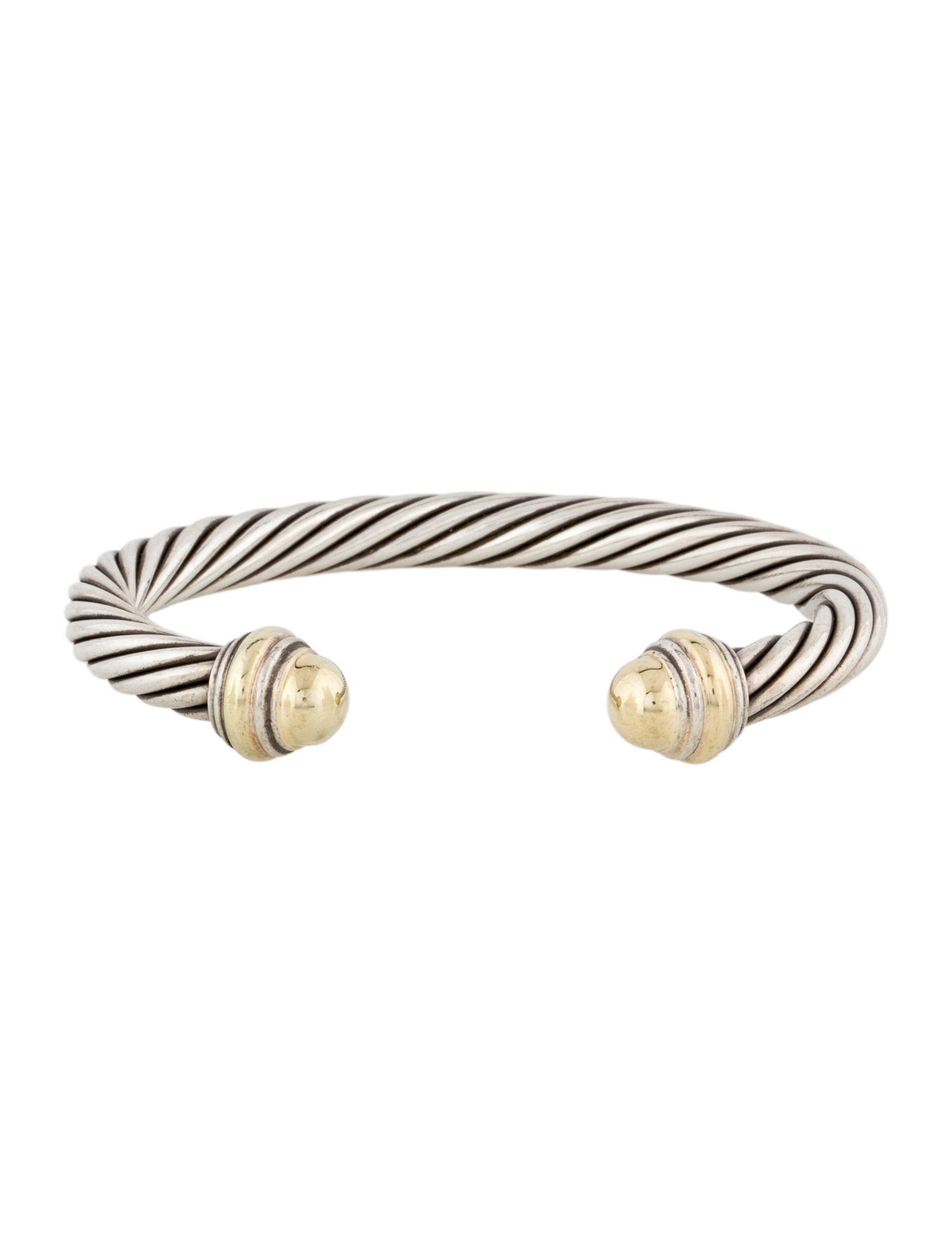 David Yurman Two-Tone Cable Classic Cuff Bracelet