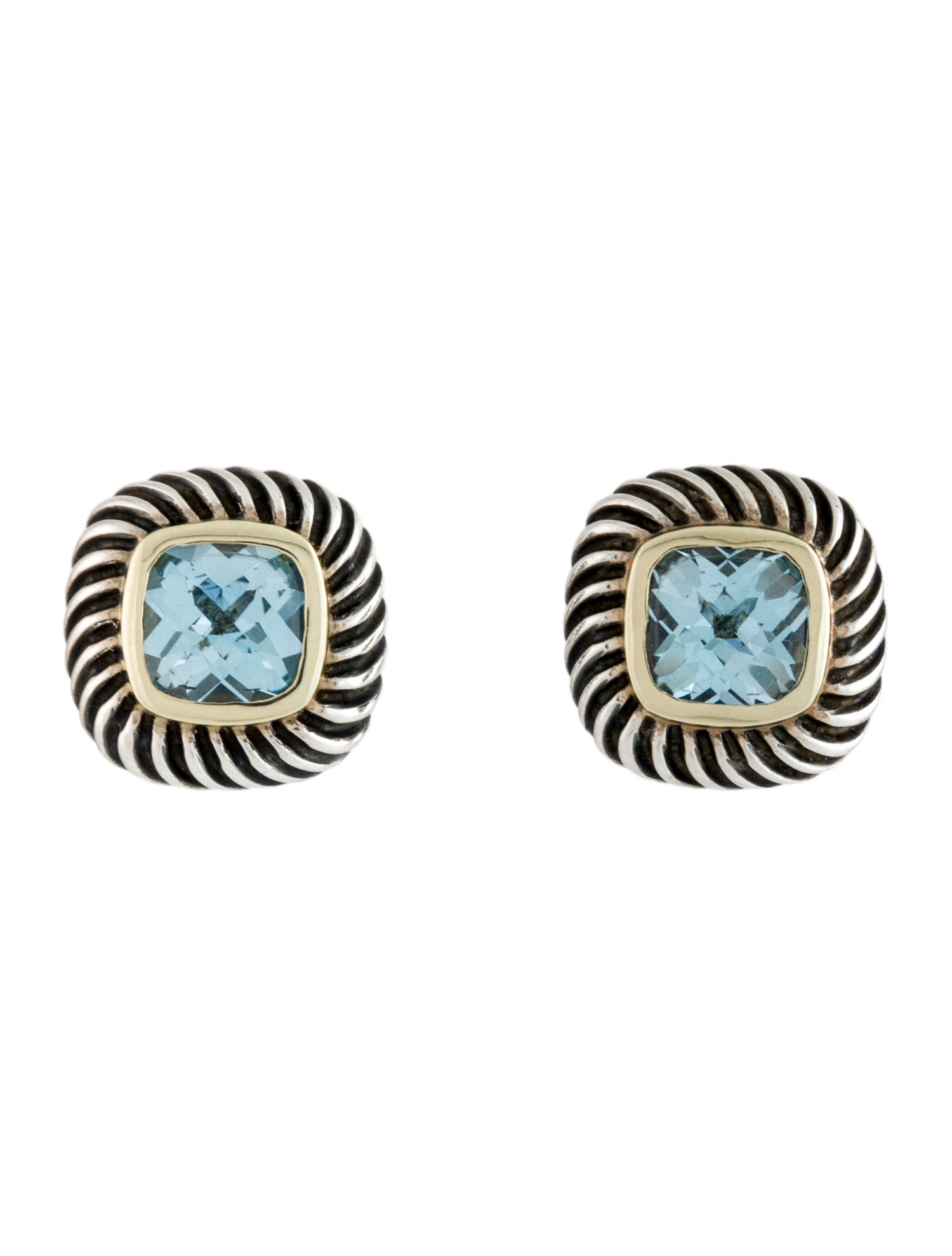 David Yurman Topaz Albion Stud Earrings