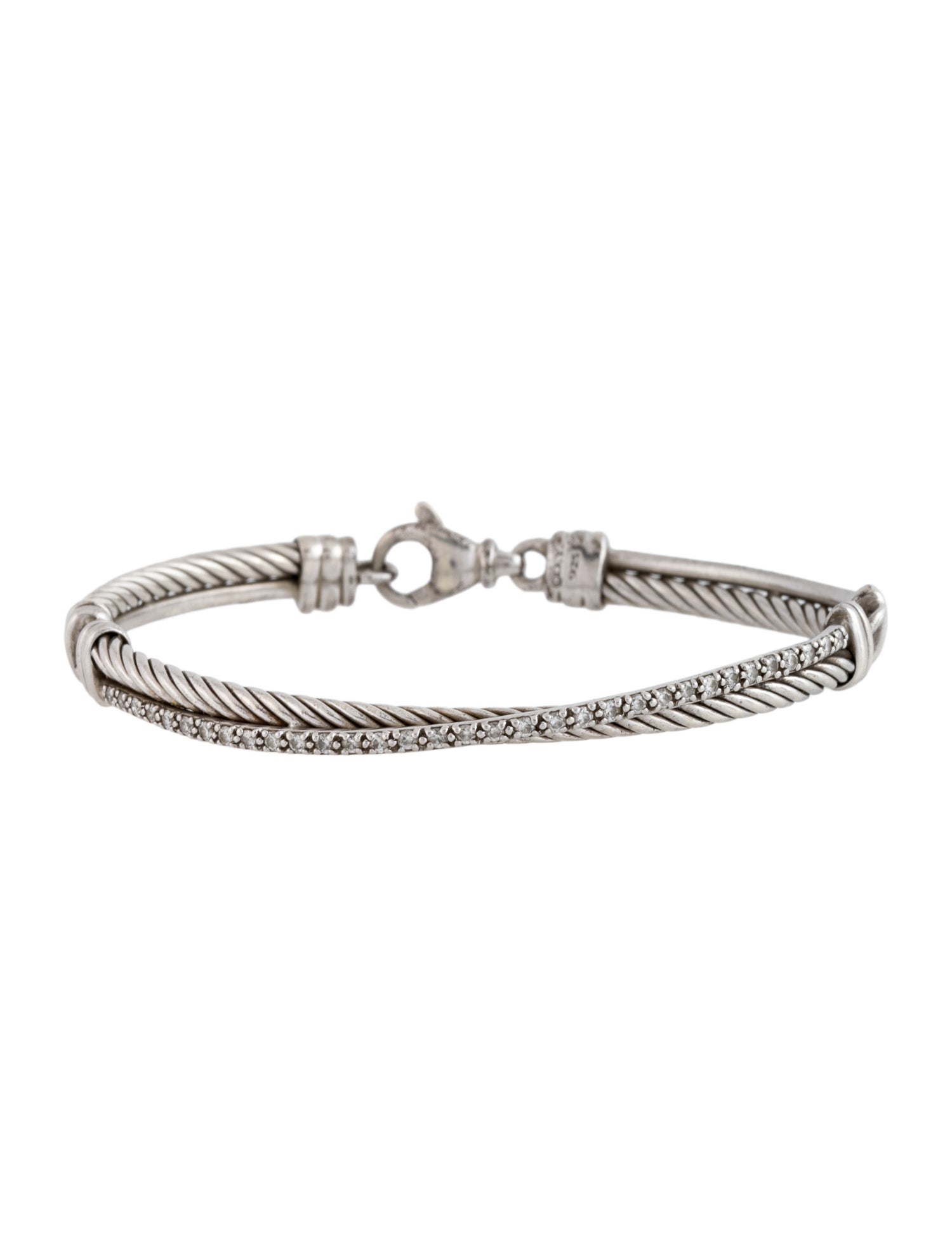 David Yurman Diamond Crossover Bracelet