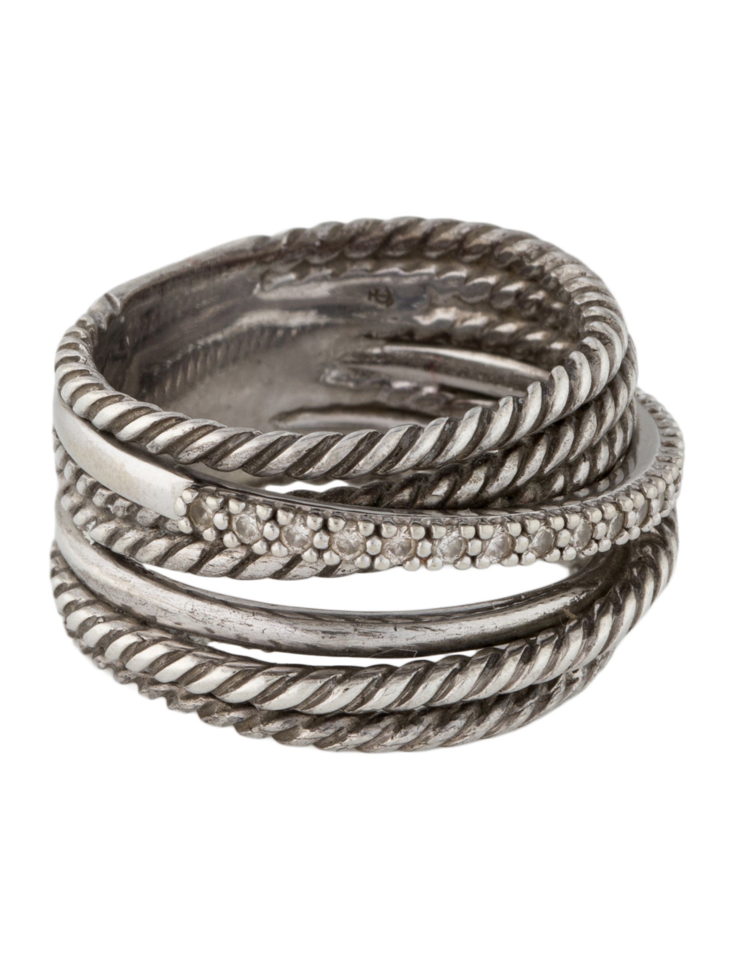 David Yurman Diamond Crossover Band
