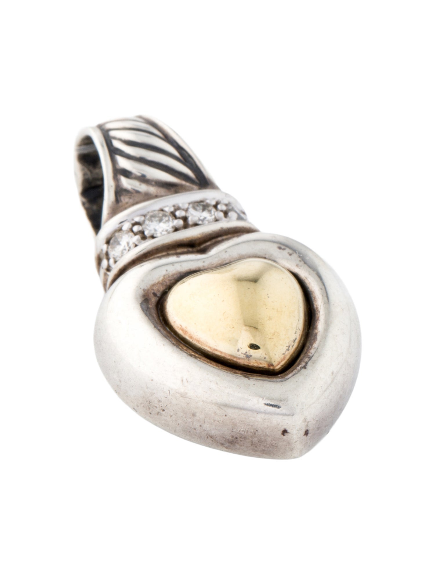 David Yurman Diamond Heart Pendant