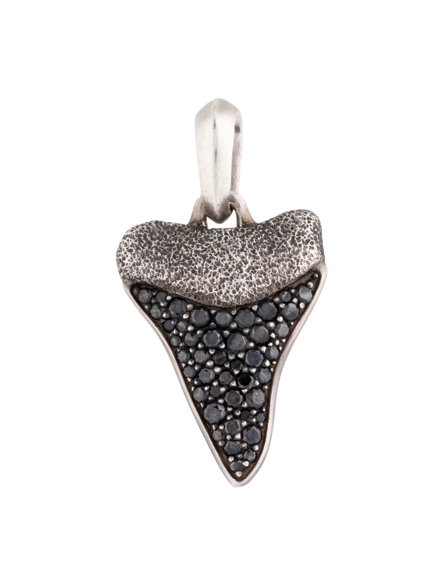 David Yurman Diamond Waves Shark Tooth Amulet