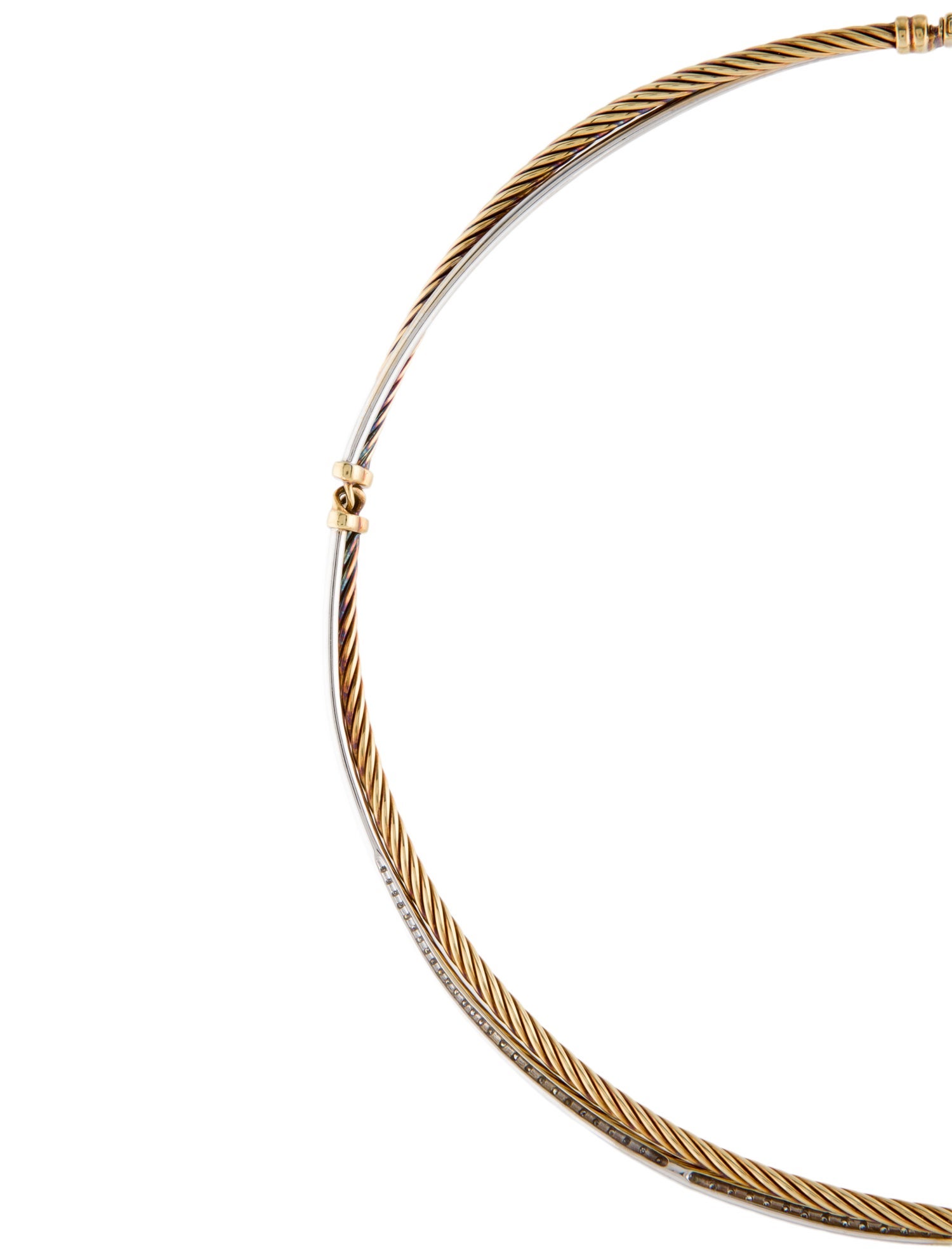 David Yurman 18K Diamond Crossover Choker