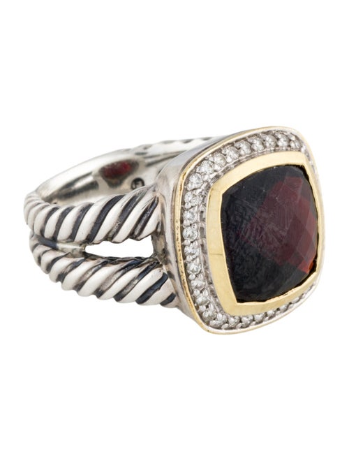 David Yurman Garnet & Diamond Albion Ring