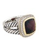 David Yurman Garnet & Diamond Albion Ring