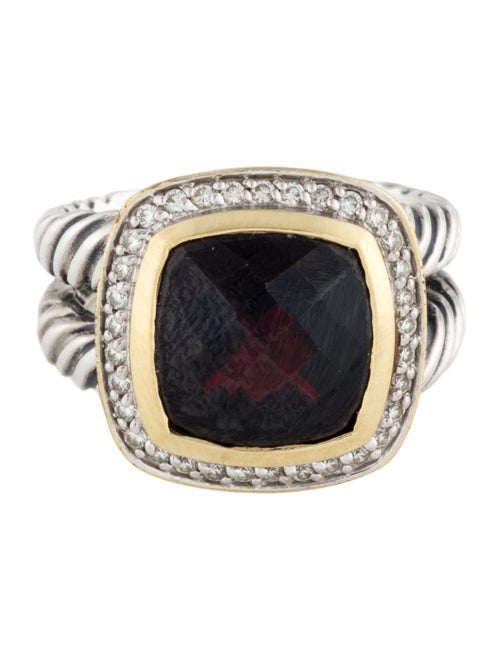 David Yurman Garnet & Diamond Albion Ring