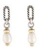 David Yurman Pearl Chain Drop Earrings