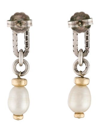 David Yurman Pearl Chain Drop Earrings