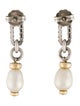 David Yurman Pearl Chain Drop Earrings