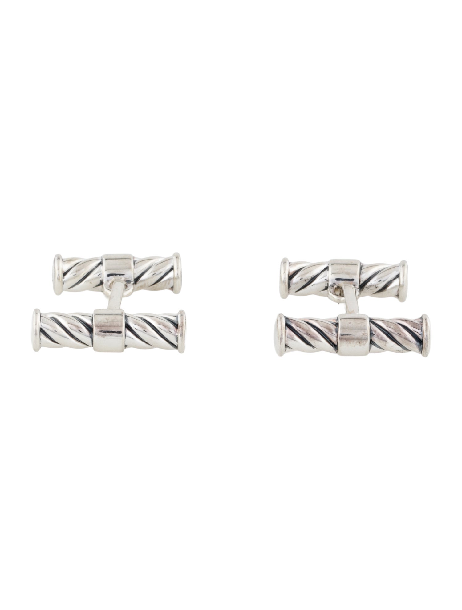 David Yurman Cable Classic Bar Cufflinks