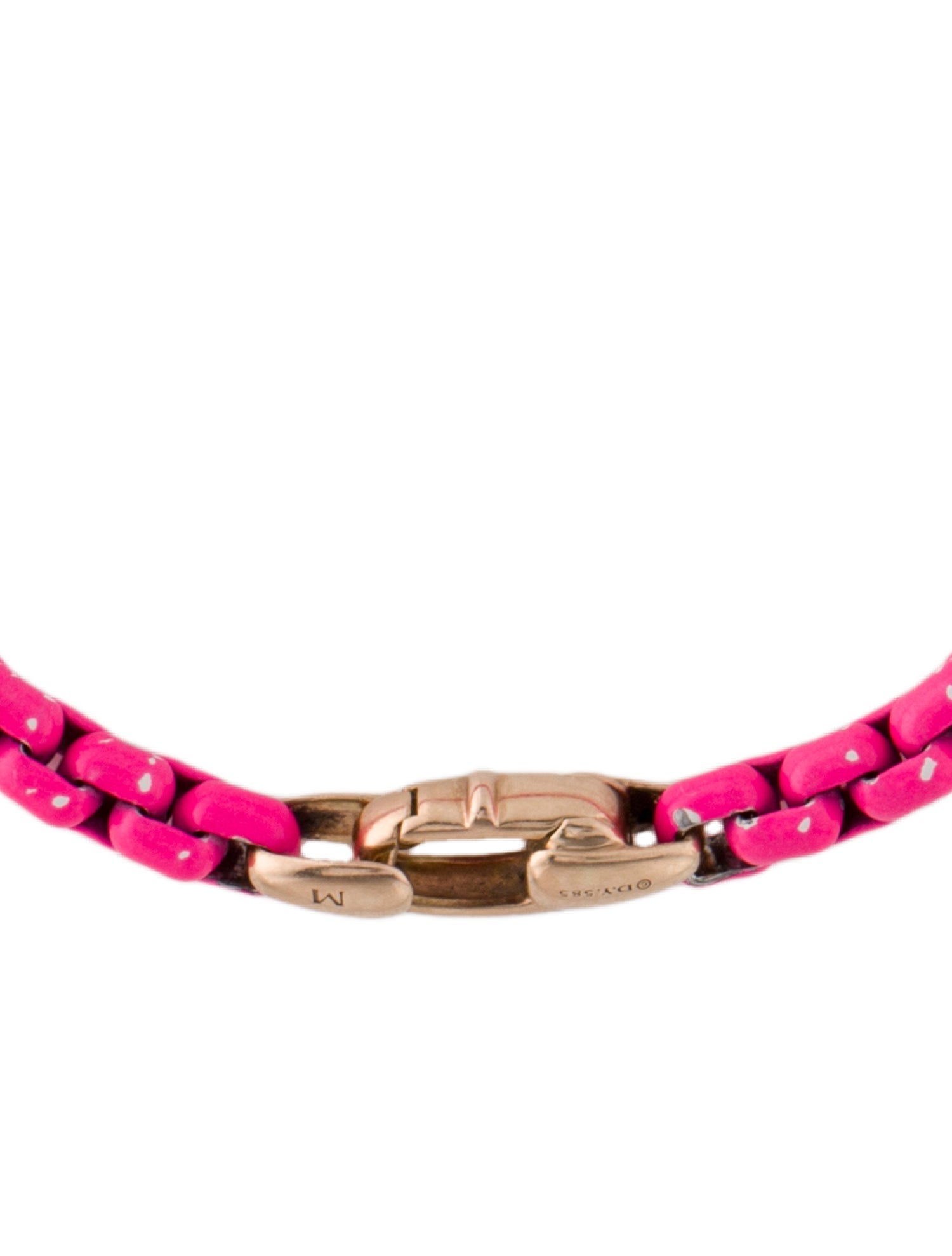 David Yurman 14K Acrylic Bel Aire Link Bracelet