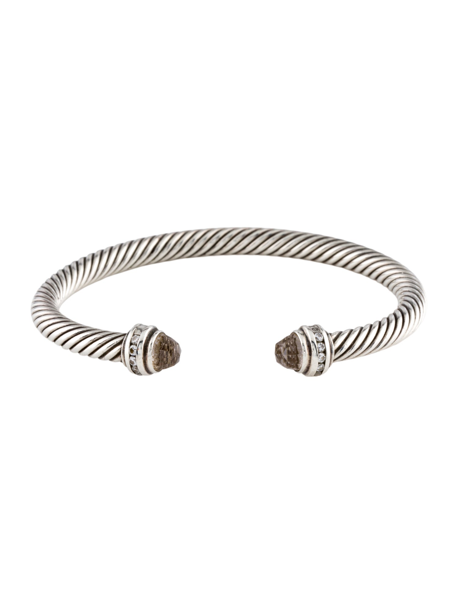 David Yurman Quartz & Diamond Classic Cable Bracelet