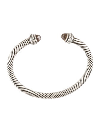 David Yurman Quartz & Diamond Classic Cable Bracelet