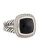 David Yurman Onyx & Diamond Albion Cocktail Ring