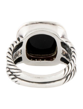 David Yurman Onyx & Diamond Albion Cocktail Ring