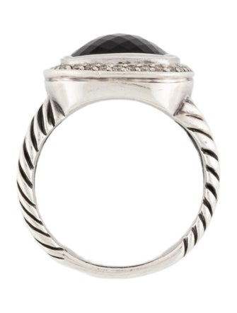 David Yurman Onyx & Diamond Albion Cocktail Ring