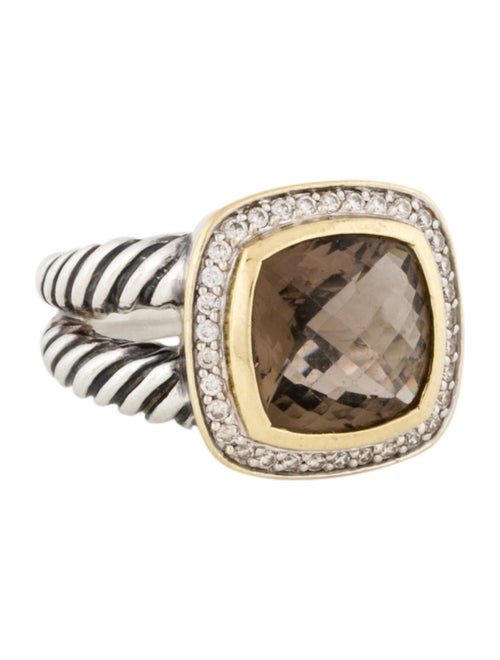 David Yurman Smoky Quartz & Diamond Albion Cocktail Ring