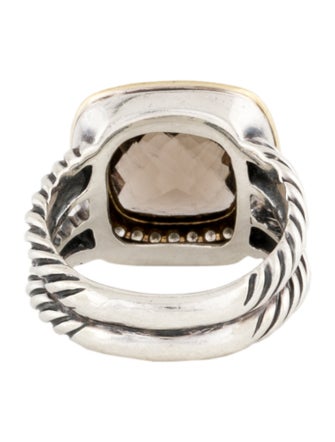 David Yurman Smoky Quartz & Diamond Albion Cocktail Ring