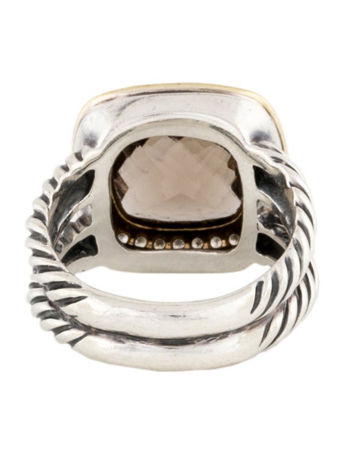 David Yurman Smoky Quartz & Diamond Albion Cocktail Ring