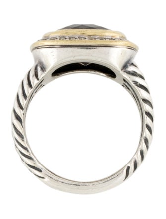 David Yurman Smoky Quartz & Diamond Albion Cocktail Ring