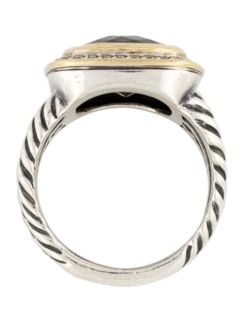 David Yurman Smoky Quartz & Diamond Albion Cocktail Ring