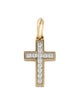 David Yurman 18K Diamond Cross Pendant Necklace