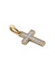 David Yurman 18K Diamond Cross Pendant Necklace