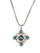 David Yurman Topaz & Diamond Maltese Cross Pendant Necklace