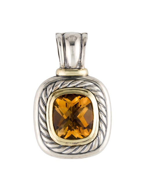 David Yurman Citrine Albion Enhancer Pendant