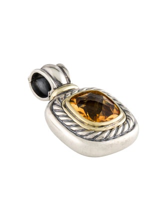David Yurman Citrine Albion Enhancer Pendant