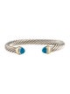 David Yurman Topaz cable Classic Bracelet