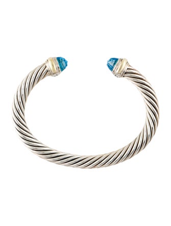 David Yurman Topaz cable Classic Bracelet
