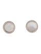 David Yurman Mother of Pearl & Diamond Elements Studs
