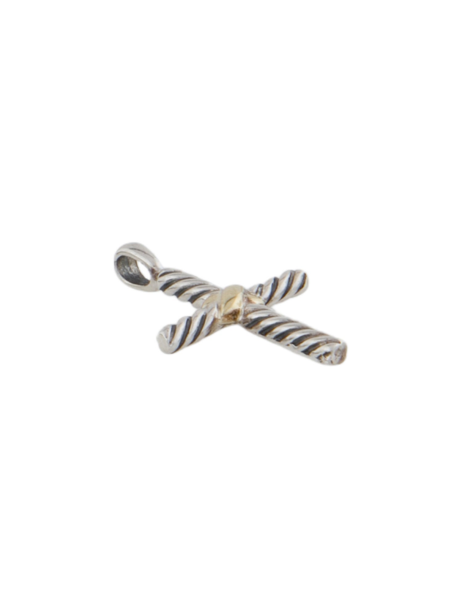 David Yurman Two-Tone Petite X Cross Pendant