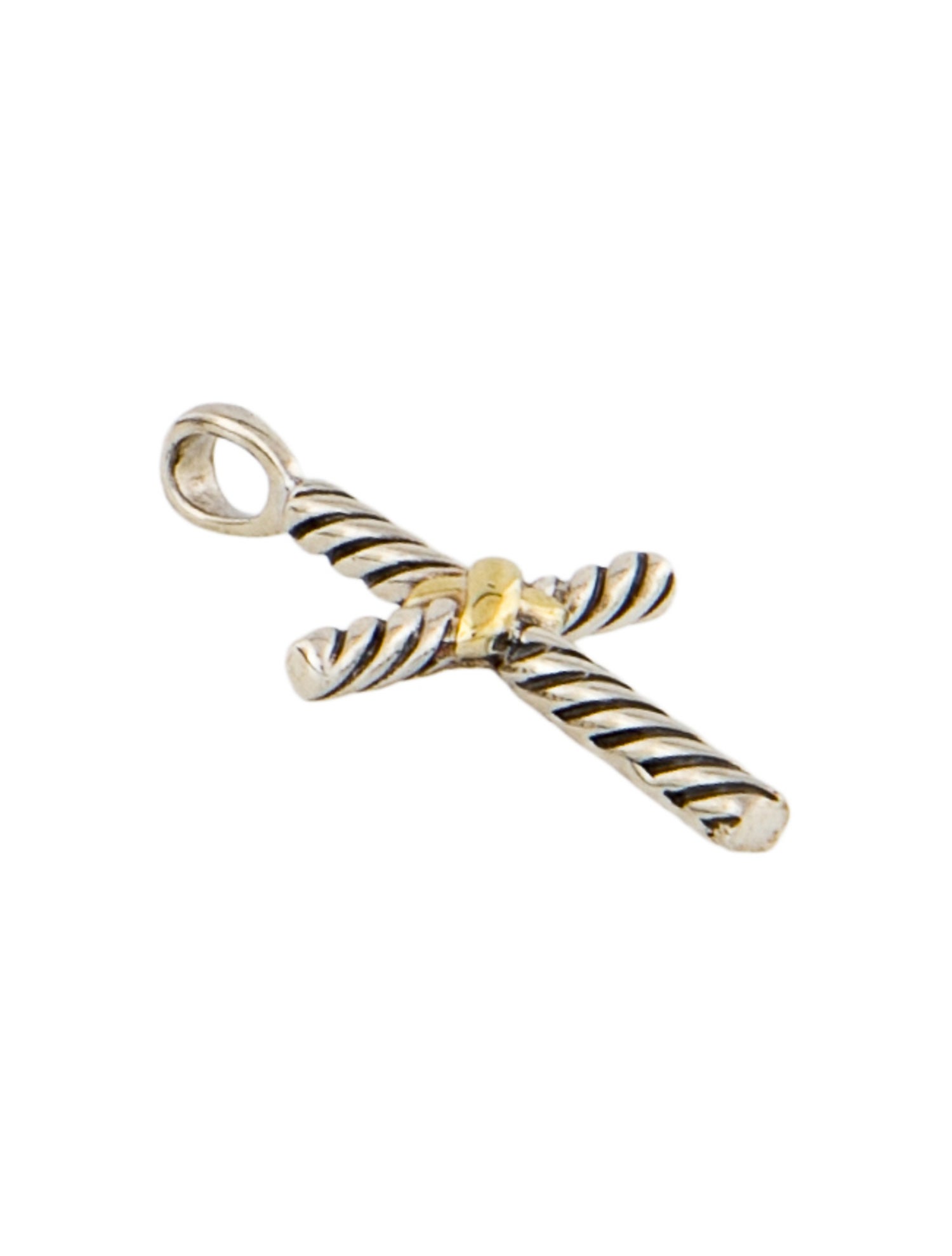 David Yurman Two-Tone Petite X Cross Pendant