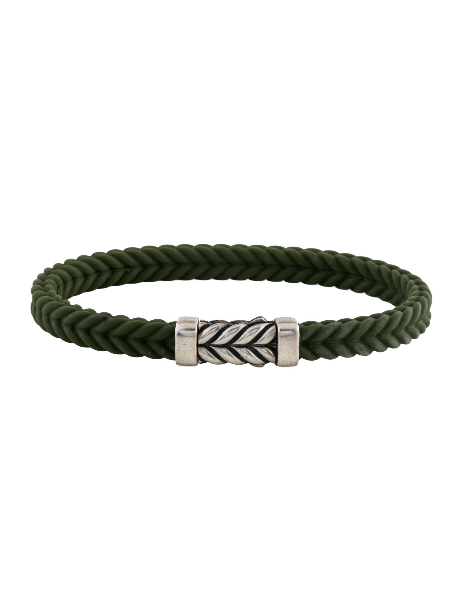 David Yurman Chevron Rubber Bracelet