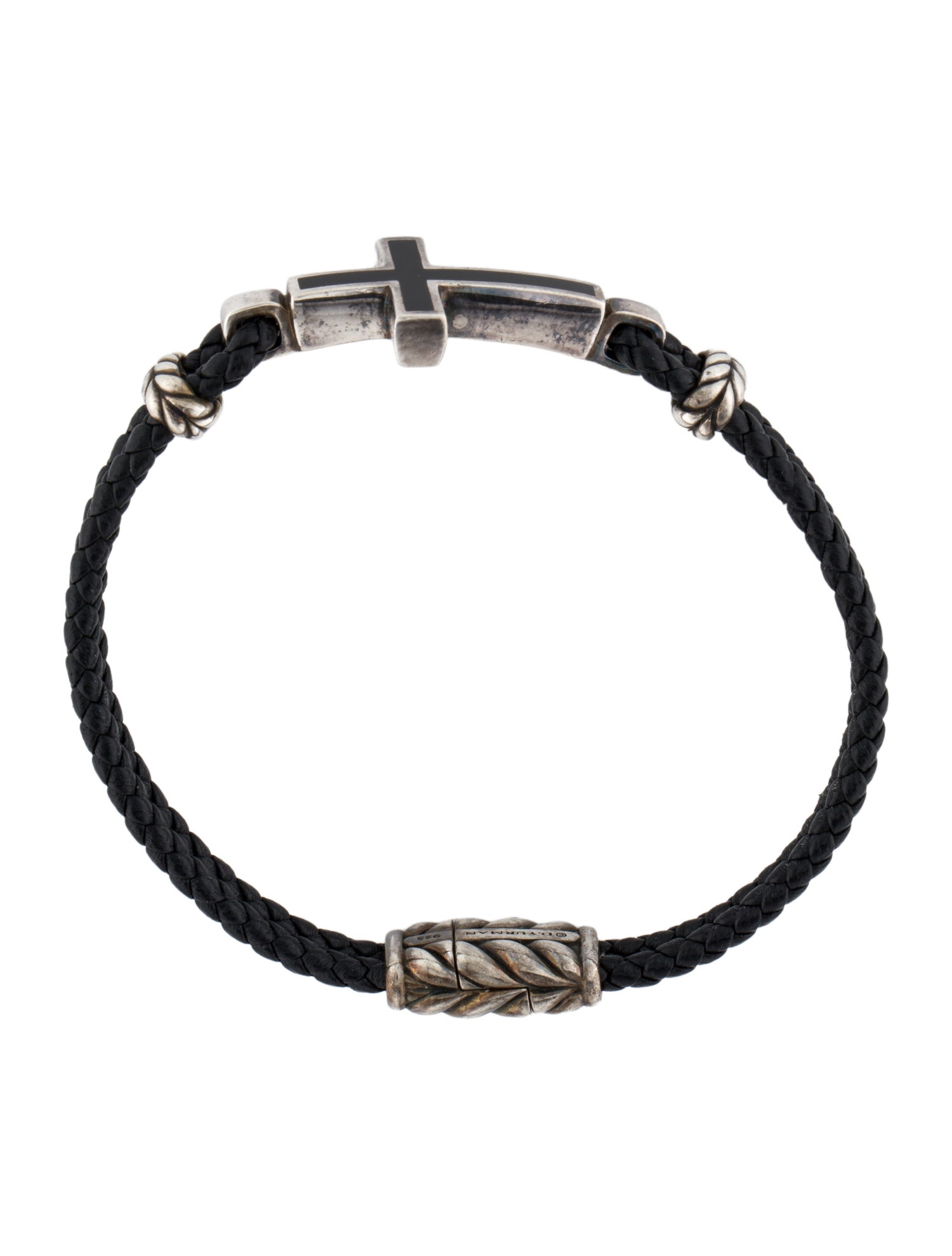 David Yurman Onyx Streamline Cross Station Bracelet